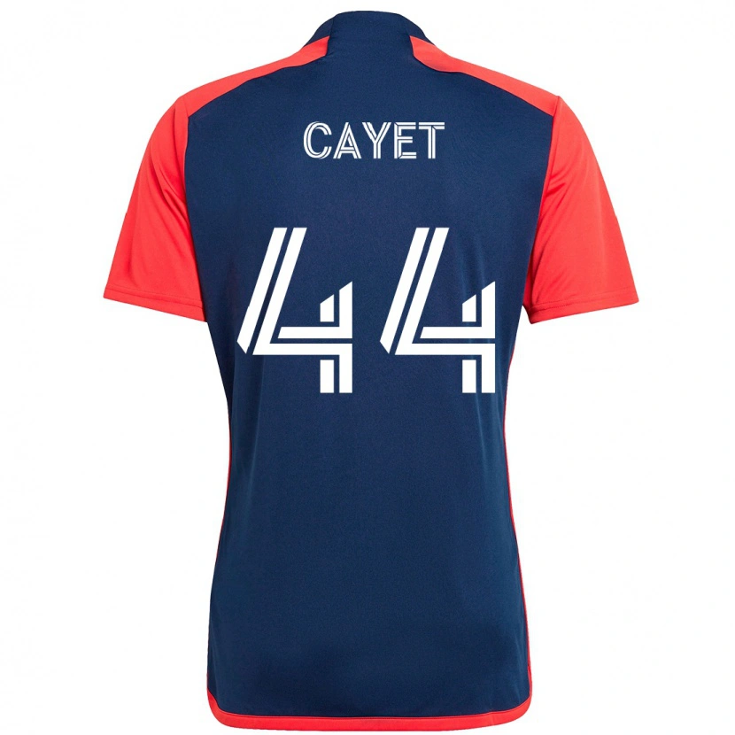 Danxen Män Pierre Cayet #44 Blå Röd Hemmatröja Matchtröjor 2025/26 Tröjor T-Tröja