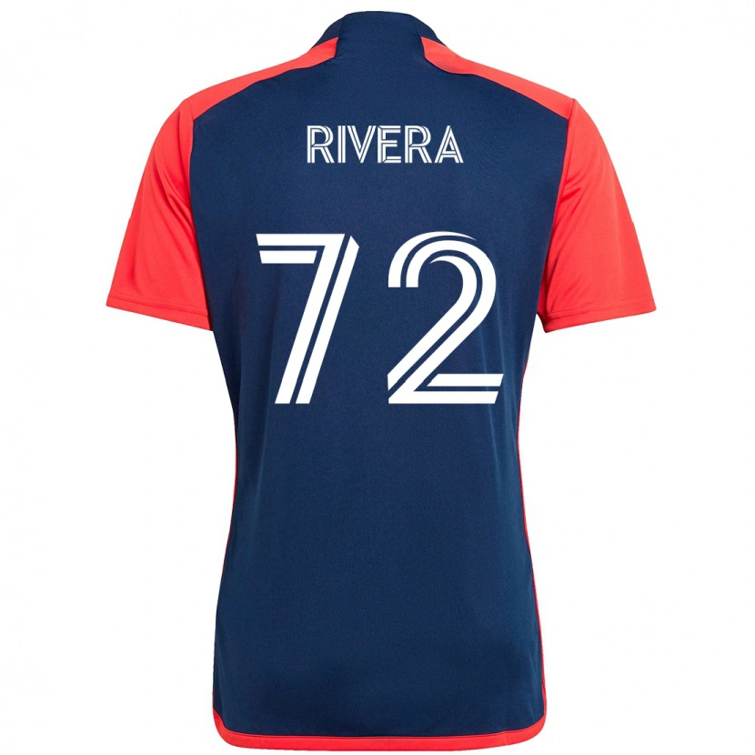 Danxen Män Damián Rivera #72 Blå Röd Hemmatröja Matchtröjor 2025/26 Tröjor T-Tröja