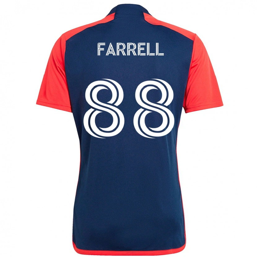 Danxen Män Andrew Farrell #88 Blå Röd Hemmatröja Matchtröjor 2025/26 Tröjor T-Tröja