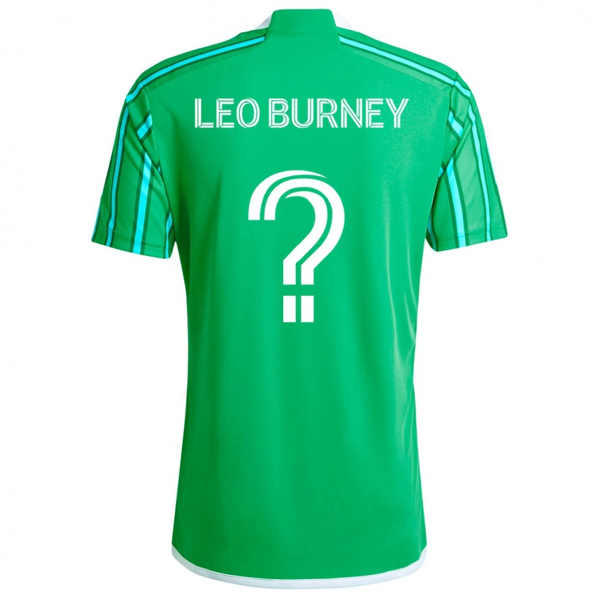 Danxen Män Leo Burney #0 Grön Vit Hemmatröja Matchtröjor 2025/26 Tröjor T-Tröja