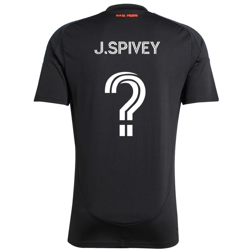 Danxen Män Jermaine Spivey #0 Svart Mörkblå Hemmatröja Matchtröjor 2025/26 Tröjor T-Tröja