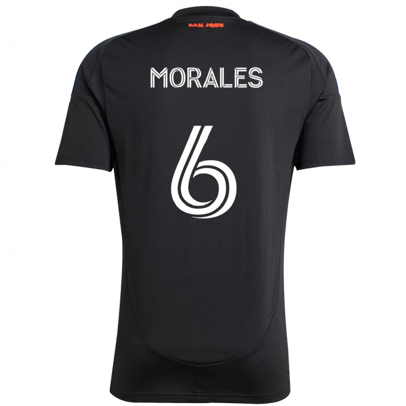 Danxen Män Alfredo Morales #6 Svart Mörkblå Hemmatröja Matchtröjor 2025/26 Tröjor T-Tröja