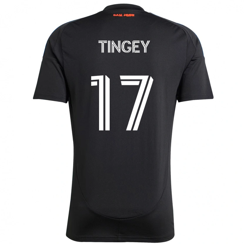 Danxen Män Keegan Tingey #17 Svart Mörkblå Hemmatröja Matchtröjor 2025/26 Tröjor T-Tröja