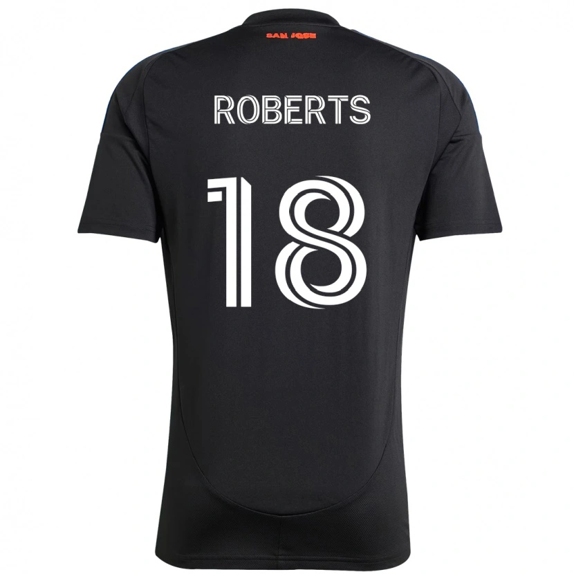 Danxen Män Reid Roberts #18 Svart Mörkblå Hemmatröja Matchtröjor 2025/26 Tröjor T-Tröja