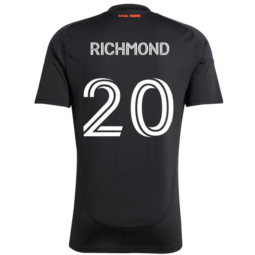 Danxen Män Will Richmond #20 Svart Mörkblå Hemmatröja Matchtröjor 2025/26 Tröjor T-Tröja