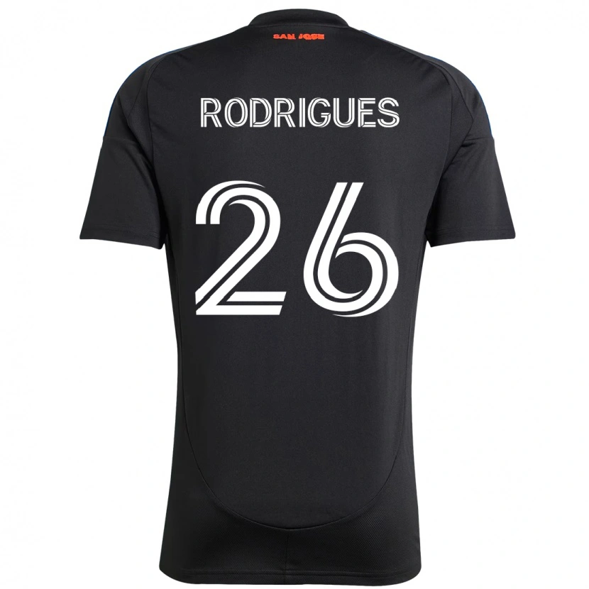 Danxen Män Rodrigues #26 Svart Mörkblå Hemmatröja Matchtröjor 2025/26 Tröjor T-Tröja