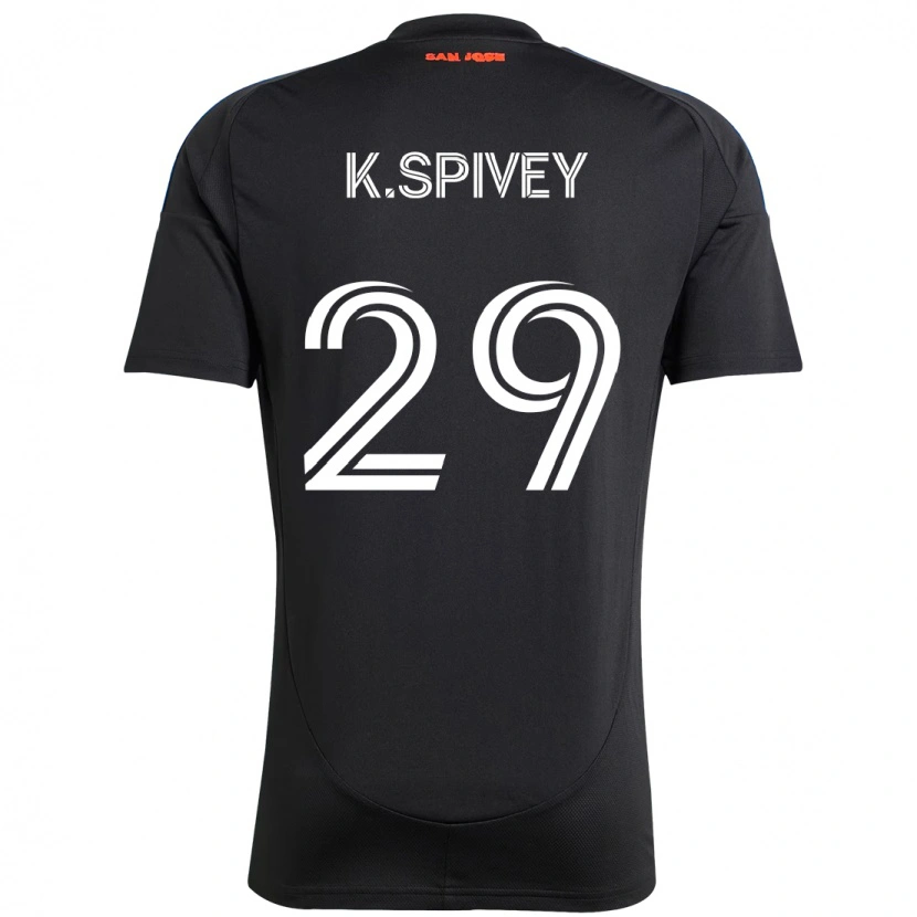 Danxen Män Kaedren Spivey #29 Svart Mörkblå Hemmatröja Matchtröjor 2025/26 Tröjor T-Tröja