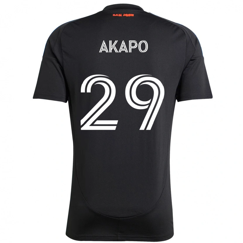 Danxen Män Carlos Akapo #29 Svart Mörkblå Hemmatröja Matchtröjor 2025/26 Tröjor T-Tröja