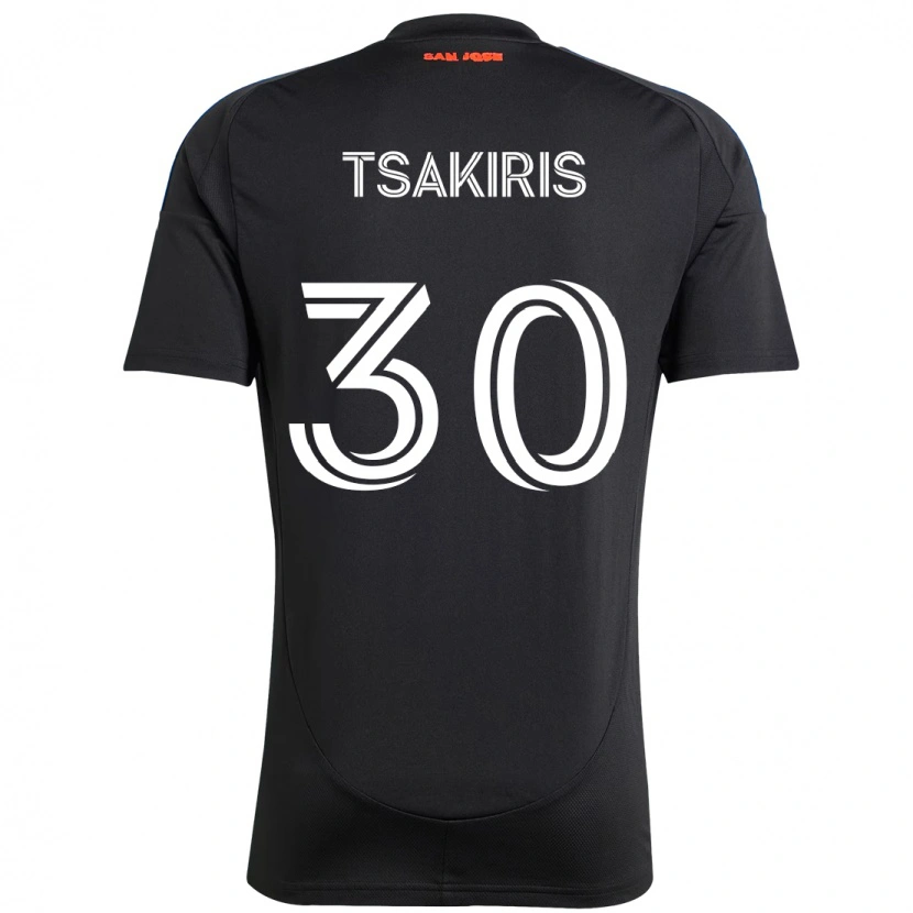 Danxen Män Niko Tsakiris #30 Svart Mörkblå Hemmatröja Matchtröjor 2025/26 Tröjor T-Tröja