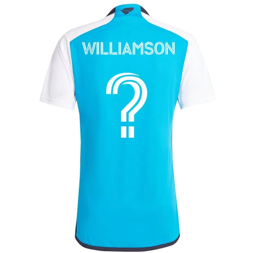 Danxen Män Eryk Williamson #0 Himmelsblå Vit Hemmatröja Matchtröjor 2025/26 Tröjor T-Tröja