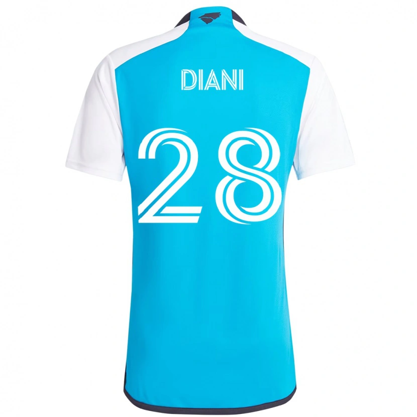 Danxen Män Djibril Diani #28 Himmelsblå Vit Hemmatröja Matchtröjor 2025/26 Tröjor T-Tröja