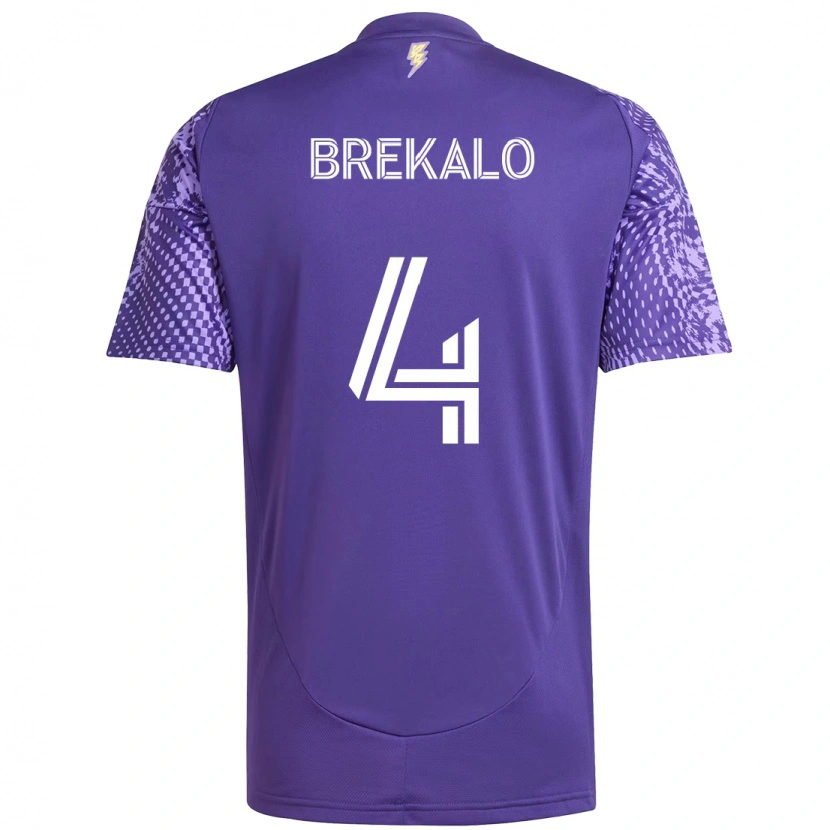 Danxen Män David Brekalo #4 Lila Vit Hemmatröja Matchtröjor 2025/26 Tröjor T-Tröja