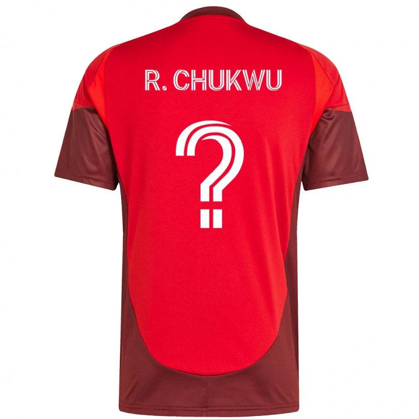 Danxen Män Richard Chukwu #0 Röd Vit Hemmatröja Matchtröjor 2025/26 Tröjor T-Tröja