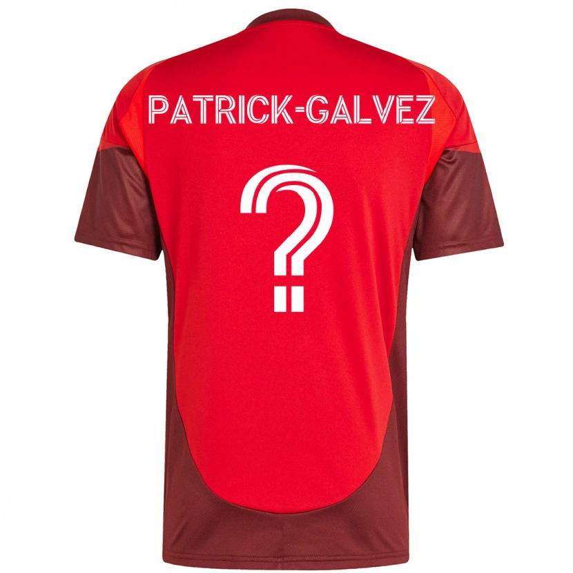 Danxen Män Pablo Patrick-Galvez #0 Röd Vit Hemmatröja Matchtröjor 2025/26 Tröjor T-Tröja
