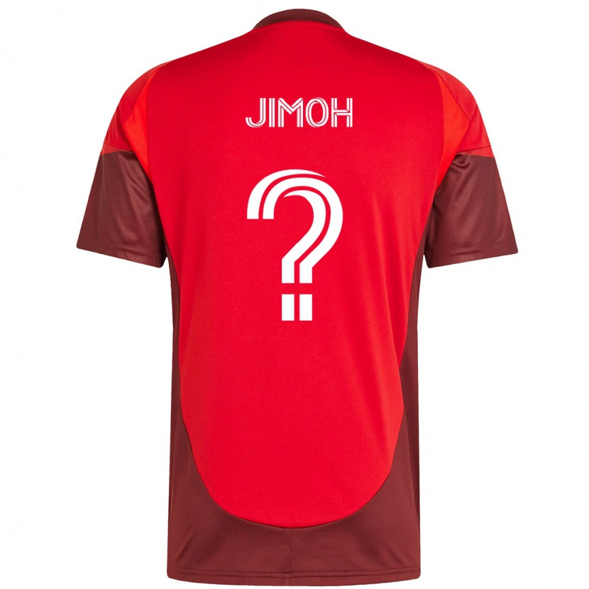 Danxen Män Shola Jimoh #0 Röd Vit Hemmatröja Matchtröjor 2025/26 Tröjor T-Tröja