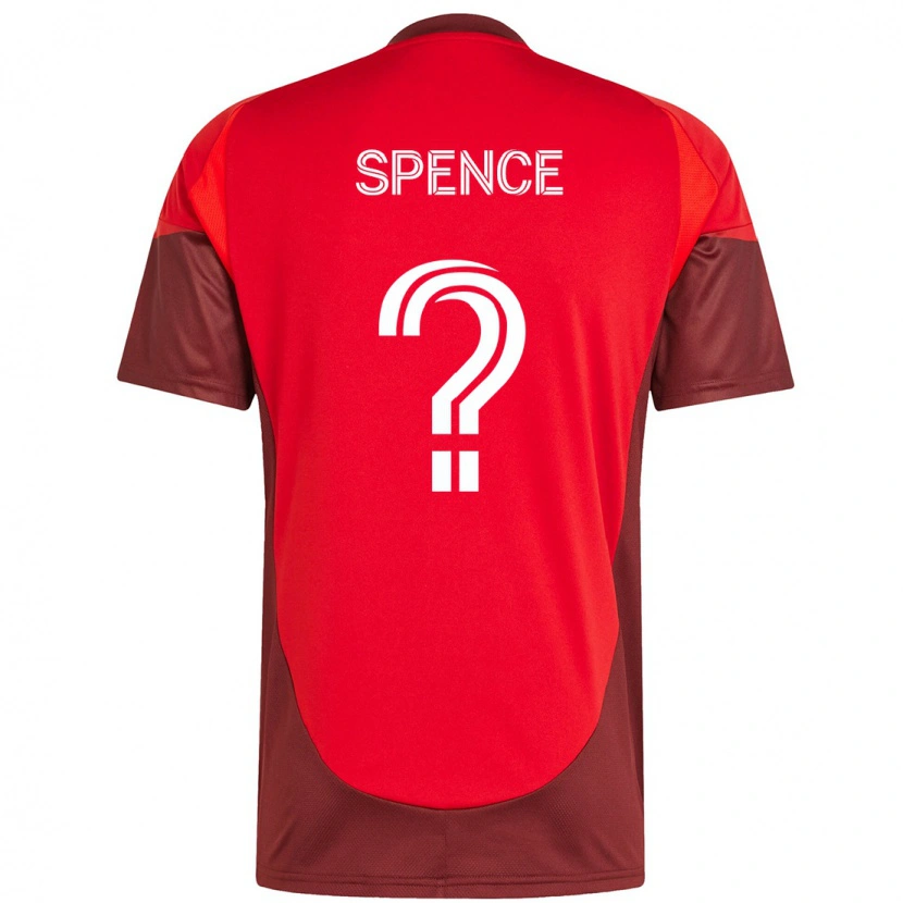 Danxen Män Jourdan Spence #0 Röd Vit Hemmatröja Matchtröjor 2025/26 Tröjor T-Tröja