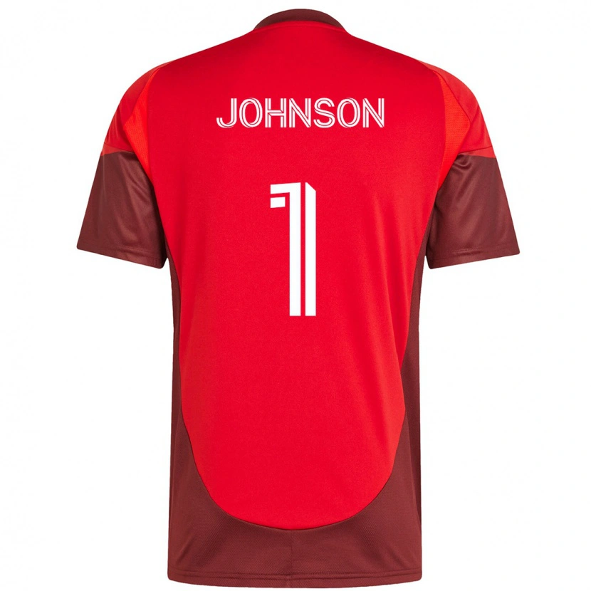 Danxen Män Sean Johnson #1 Röd Vit Hemmatröja Matchtröjor 2025/26 Tröjor T-Tröja
