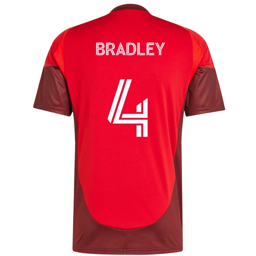 Danxen Män Michael Bradley #4 Röd Vit Hemmatröja Matchtröjor 2025/26 Tröjor T-Tröja