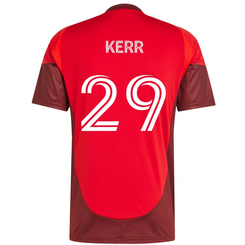 Danxen Män Deandre Kerr #29 Röd Vit Hemmatröja Matchtröjor 2025/26 Tröjor T-Tröja