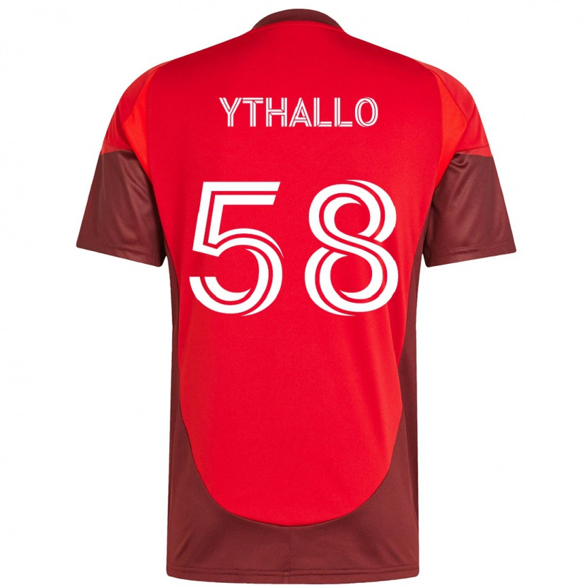 Danxen Män Ythallo #58 Röd Vit Hemmatröja Matchtröjor 2025/26 Tröjor T-Tröja