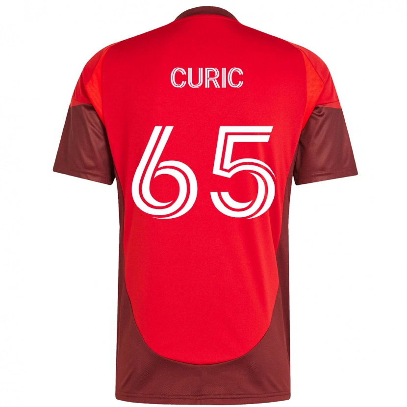 Danxen Män Antony Curic #65 Röd Vit Hemmatröja Matchtröjor 2025/26 Tröjor T-Tröja