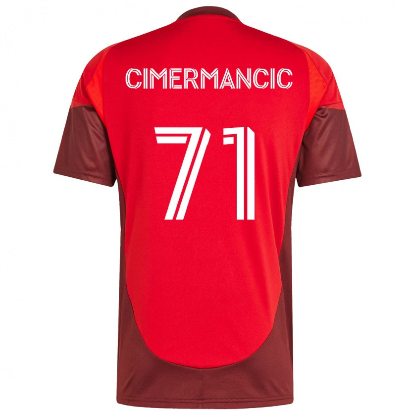 Danxen Män Markus Cimermancic #71 Röd Vit Hemmatröja Matchtröjor 2025/26 Tröjor T-Tröja
