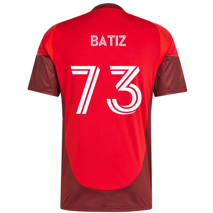 Danxen Män Jesus Batiz #73 Röd Vit Hemmatröja Matchtröjor 2025/26 Tröjor T-Tröja