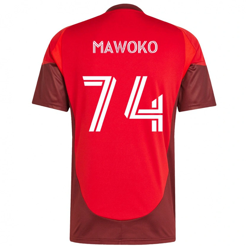Danxen Män Kundai Mawoko #74 Röd Vit Hemmatröja Matchtröjor 2025/26 Tröjor T-Tröja