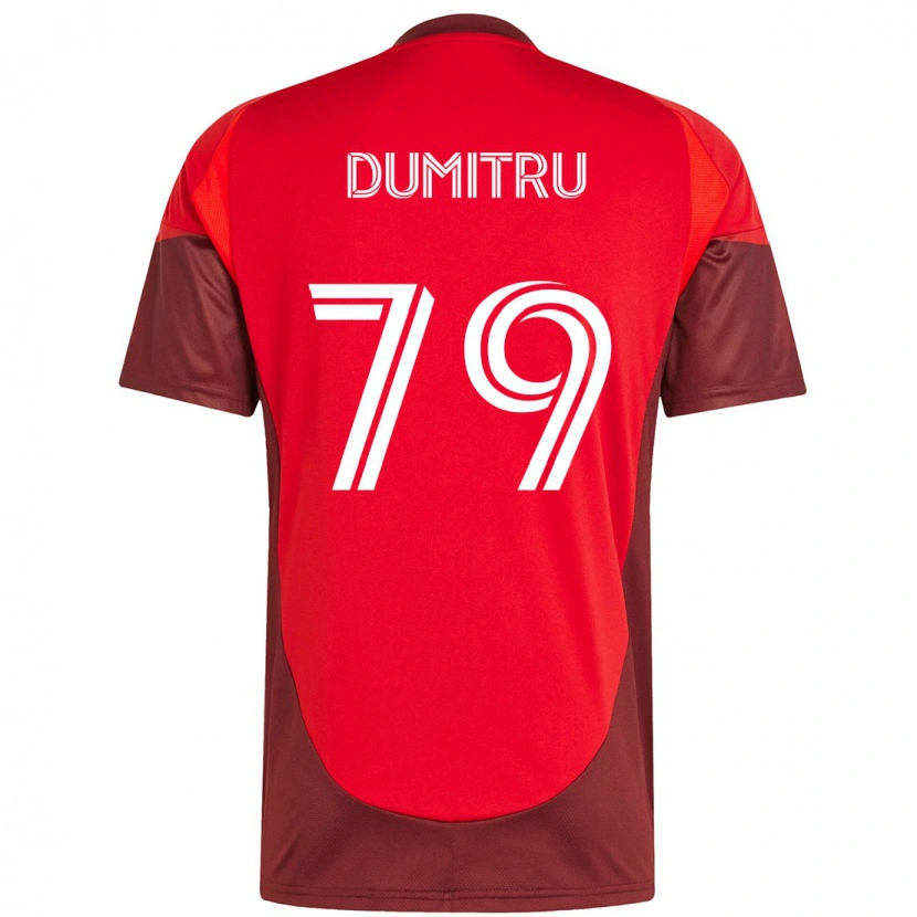 Danxen Män Andrei Dumitru #79 Röd Vit Hemmatröja Matchtröjor 2025/26 Tröjor T-Tröja