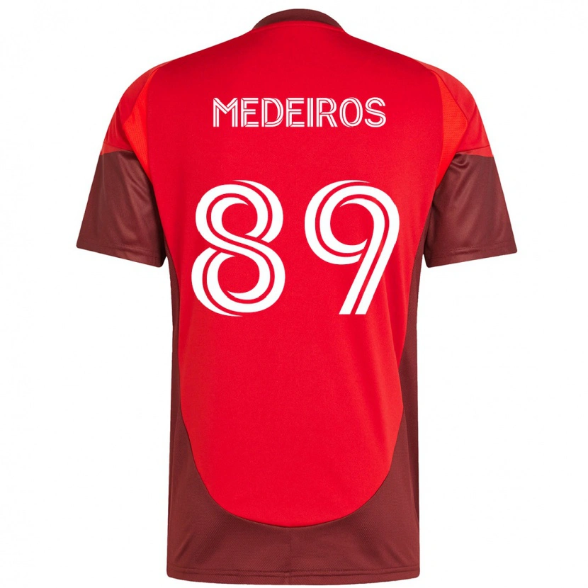 Danxen Män Matthew Medeiros #89 Röd Vit Hemmatröja Matchtröjor 2025/26 Tröjor T-Tröja