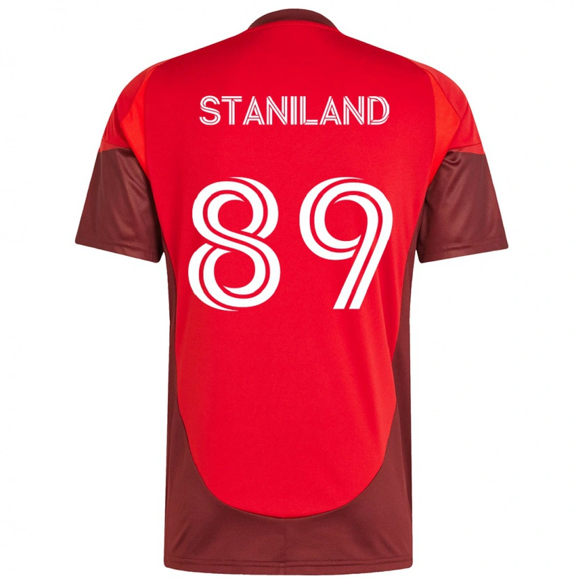 Danxen Män Charlie Staniland #89 Röd Vit Hemmatröja Matchtröjor 2025/26 Tröjor T-Tröja
