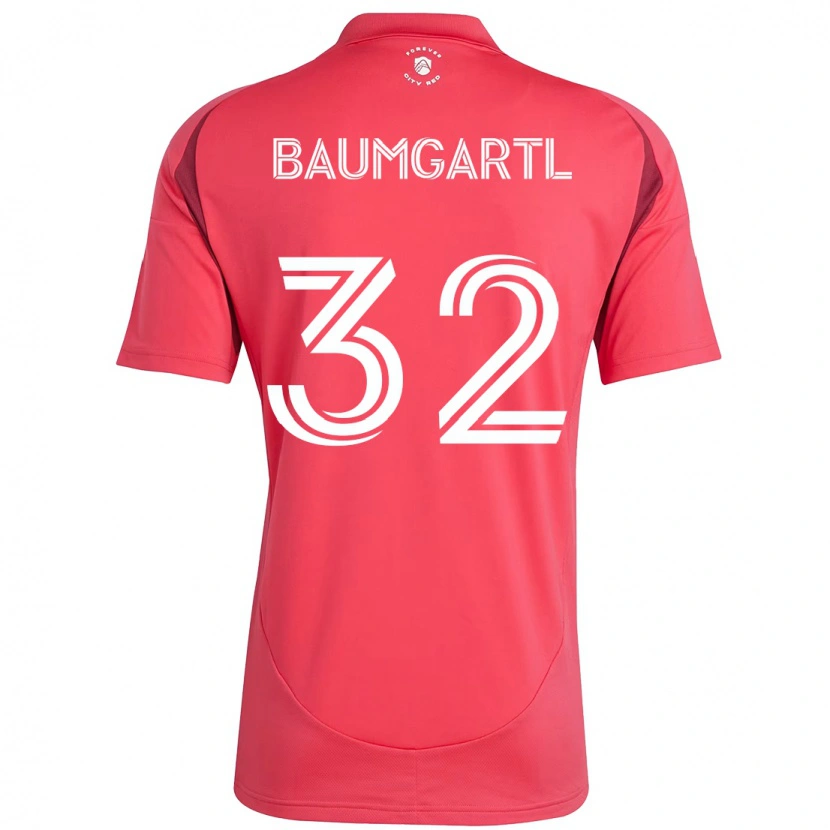 Danxen Män Timo Baumgartl #32 Magenta Vit Hemmatröja Matchtröjor 2025/26 Tröjor T-Tröja