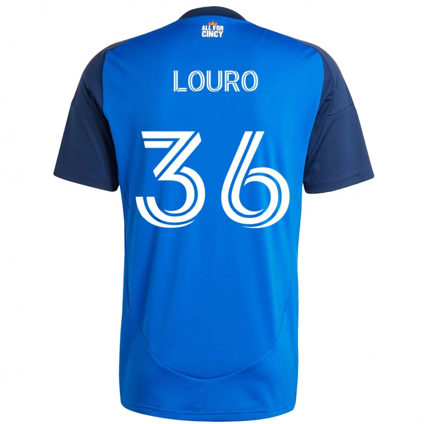 Danxen Män Evan Louro #36 Mörkblå Orange Hemmatröja Matchtröjor 2025/26 Tröjor T-Tröja