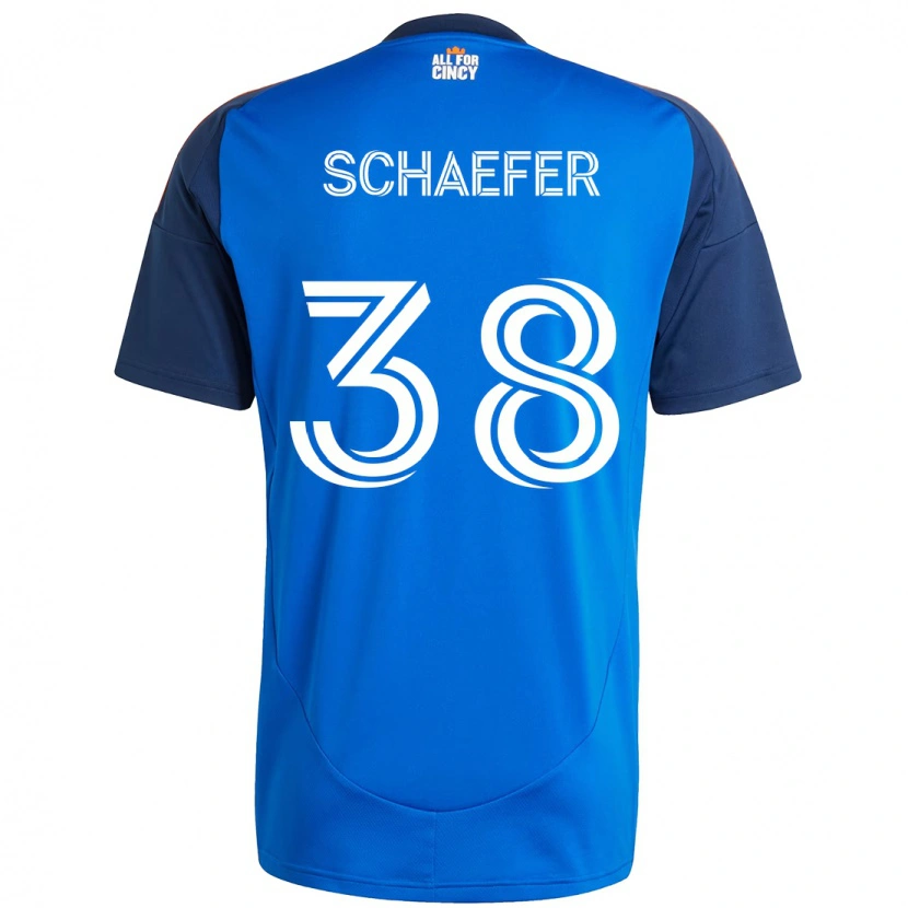 Danxen Män Brian Schaefer #38 Mörkblå Orange Hemmatröja Matchtröjor 2025/26 Tröjor T-Tröja