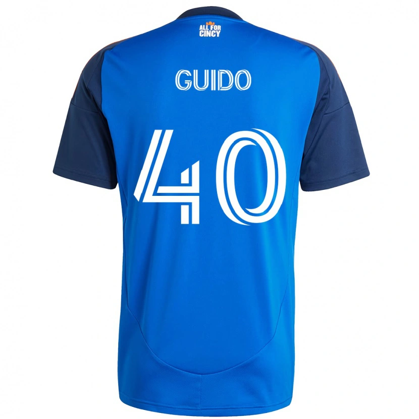 Danxen Män Alejandro Guido #40 Mörkblå Orange Hemmatröja Matchtröjor 2025/26 Tröjor T-Tröja