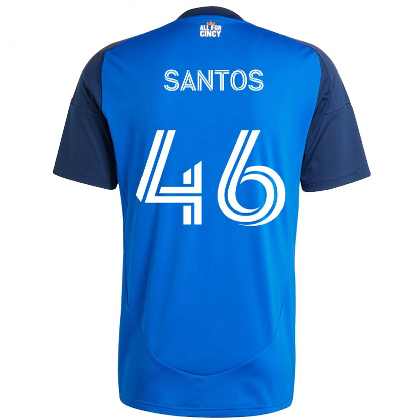 Danxen Män Guilherme Santos #46 Mörkblå Orange Hemmatröja Matchtröjor 2025/26 Tröjor T-Tröja
