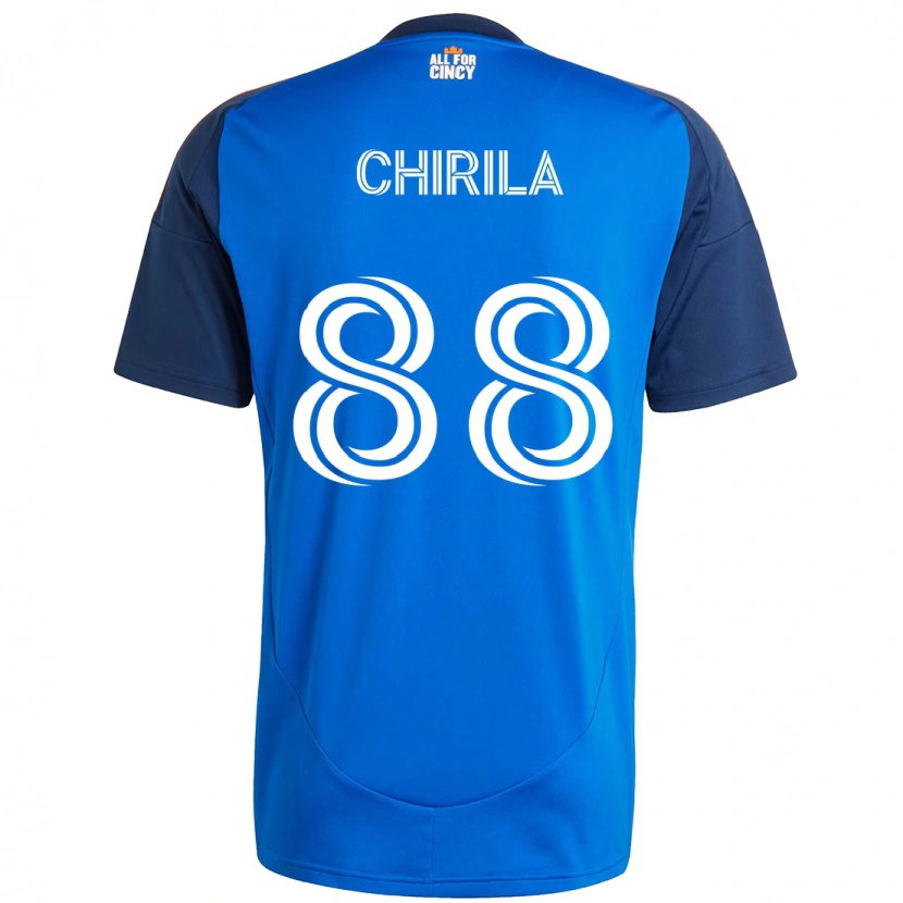 Danxen Män Andrei Chirilă #88 Mörkblå Orange Hemmatröja Matchtröjor 2025/26 Tröjor T-Tröja