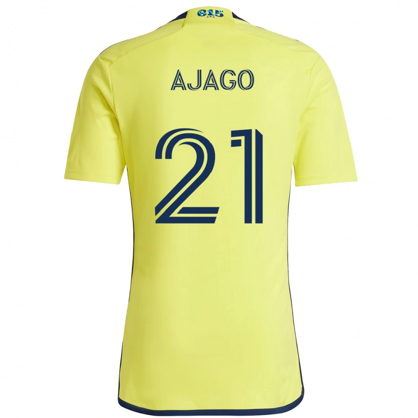 Danxen Män Forster Ajago #21 Gul Marinblå Hemmatröja Matchtröjor 2025/26 Tröjor T-Tröja