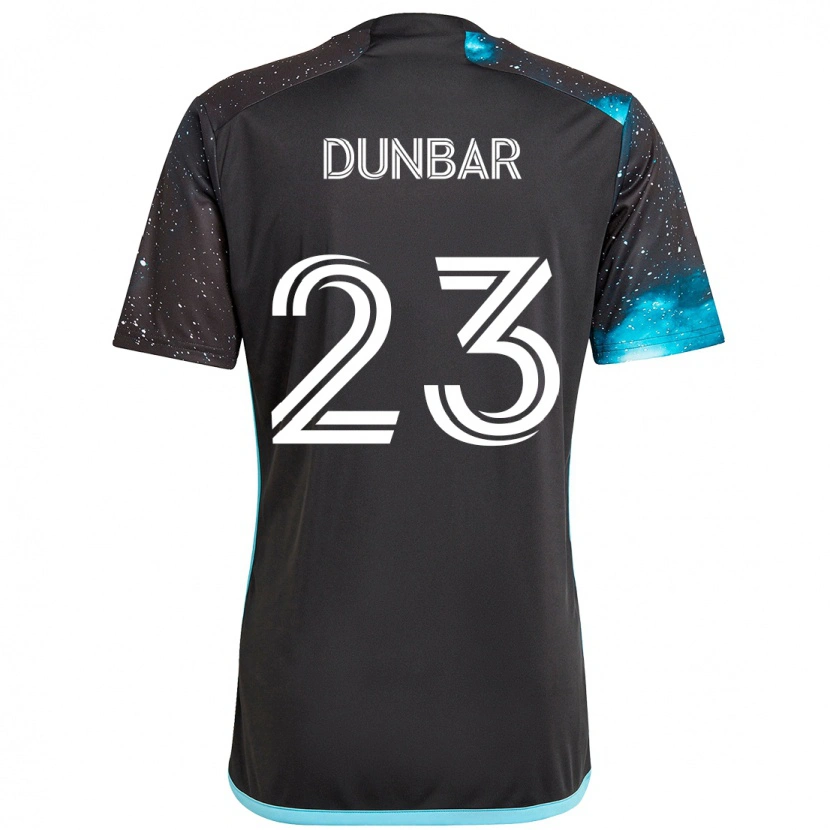 Danxen Män Cameron Dunbar #23 Svart Blå Hemmatröja Matchtröjor 2025/26 Tröjor T-Tröja