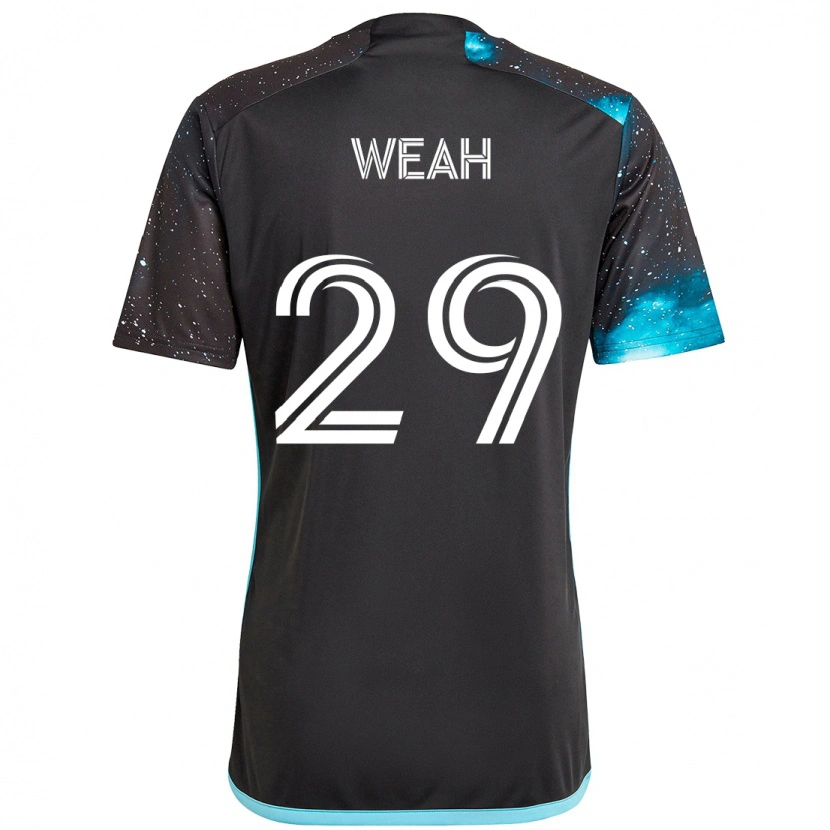 Danxen Män Patrick Weah #29 Svart Blå Hemmatröja Matchtröjor 2025/26 Tröjor T-Tröja