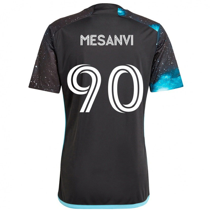 Danxen Män Loïc Mesanvi #90 Svart Blå Hemmatröja Matchtröjor 2025/26 Tröjor T-Tröja