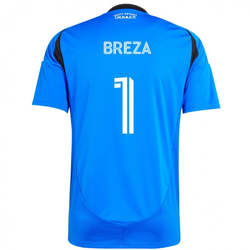 Danxen Män Sebastian Breza #1 Mörkblå Svart Hemmatröja Matchtröjor 2025/26 Tröjor T-Tröja