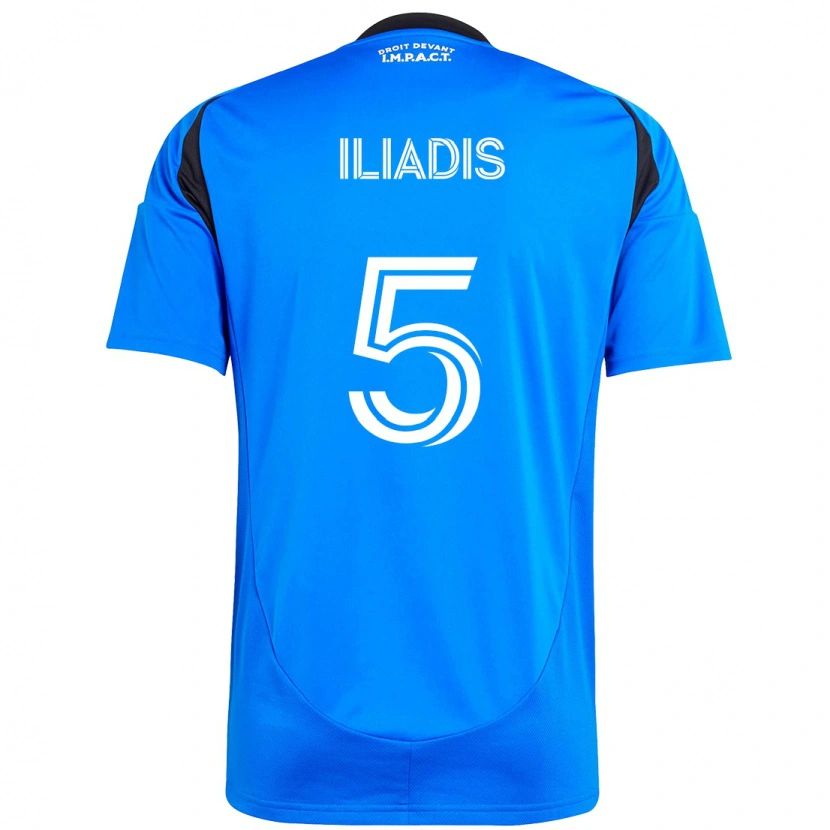 Danxen Män Ilias Iliadis #5 Mörkblå Svart Hemmatröja Matchtröjor 2025/26 Tröjor T-Tröja