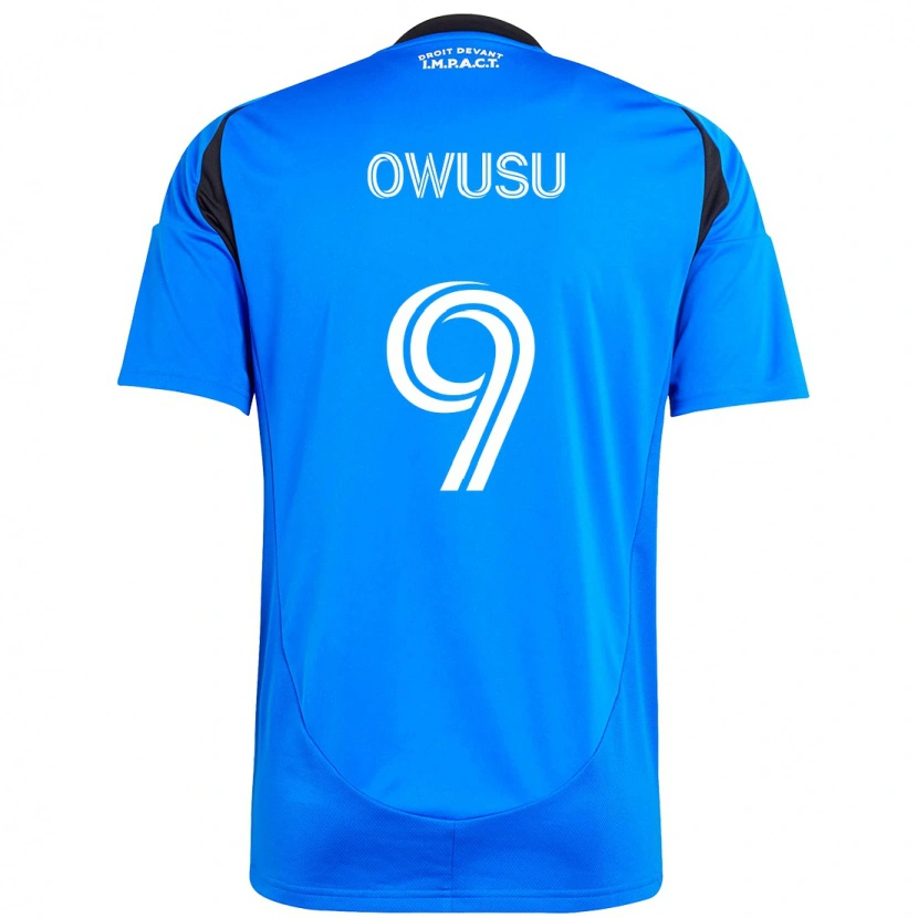 Danxen Män Prince Osei Owusu #9 Mörkblå Svart Hemmatröja Matchtröjor 2025/26 Tröjor T-Tröja