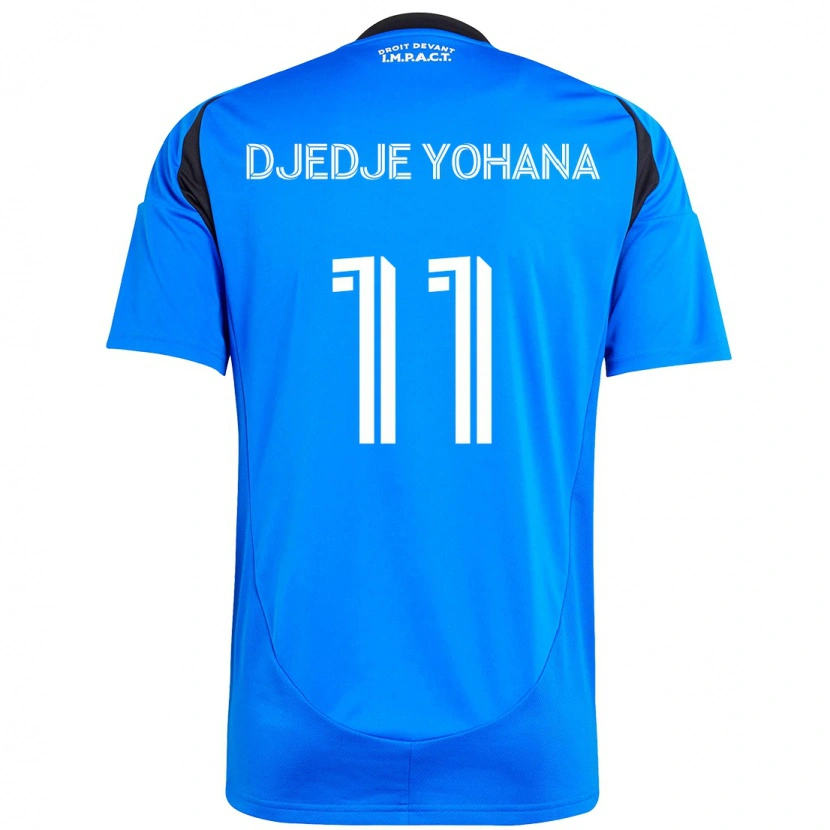 Danxen Män Kabie Djedje Yohana #11 Mörkblå Svart Hemmatröja Matchtröjor 2025/26 Tröjor T-Tröja
