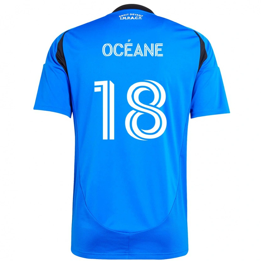 Danxen Män Blouin Océane #18 Mörkblå Svart Hemmatröja Matchtröjor 2025/26 Tröjor T-Tröja