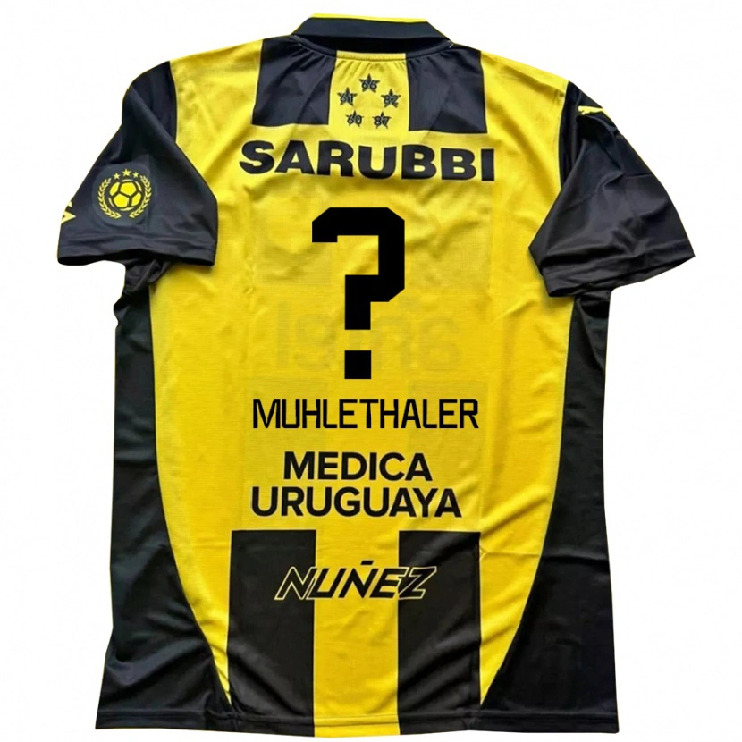 Danxen Män Stiven Muhlethaler #0 Gul Svart Hemmatröja Matchtröjor 2025/26 Tröjor T-Tröja