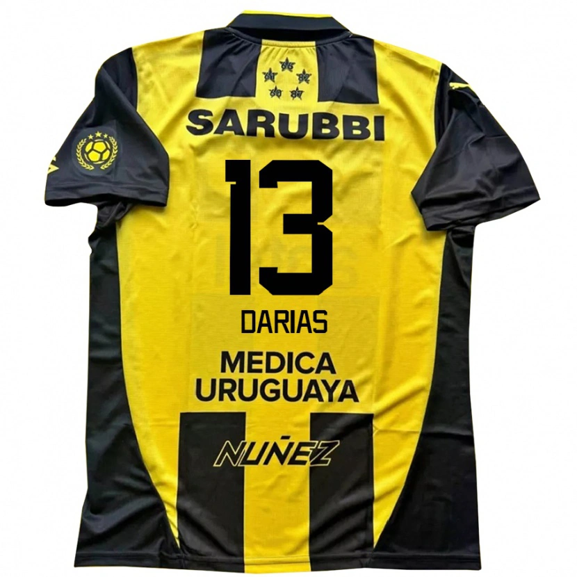 Danxen Män Eduardo Darias #13 Gul Svart Hemmatröja Matchtröjor 2025/26 Tröjor T-Tröja