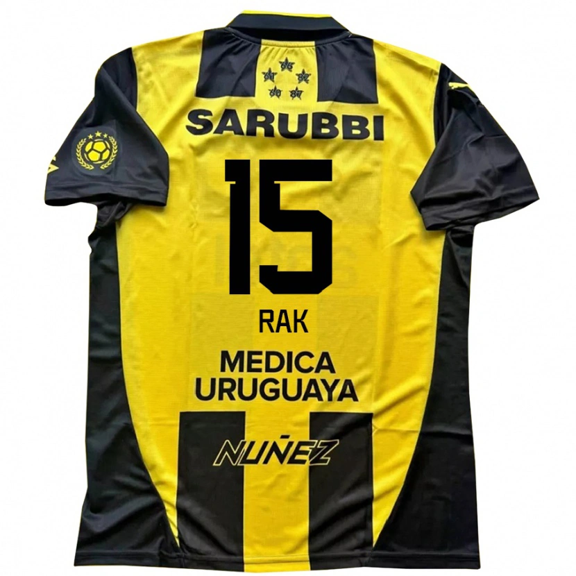 Danxen Män Yonatthan Rak #15 Svart Gul Hemmatröja Matchtröjor 2025/26 Tröjor T-Tröja