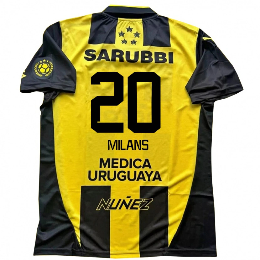 Danxen Män Pedro Milans #20 Svart Gul Hemmatröja Matchtröjor 2025/26 Tröjor T-Tröja